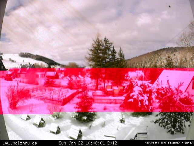 Webcam Holzhau am 22.01.2012 in Holzhau (Erzgebirge)