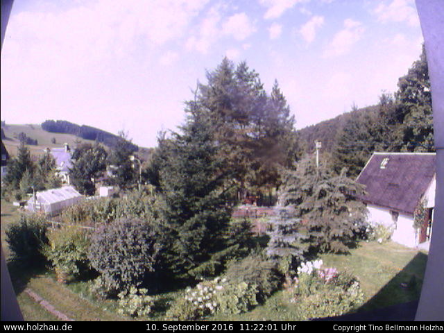 Webcam: Wetter Holzhau 10.09.2016 Webcam Holzhau am 10.09.2016 in Holzhau (Erzgebirge)