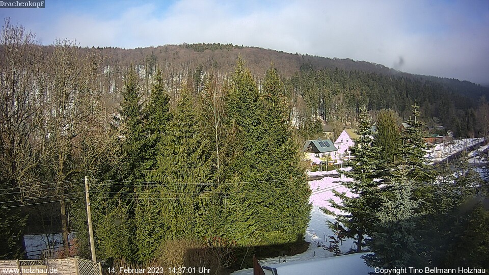 Webcam Holzhau am 14.02.2023 in Holzhau (Erzgebirge)