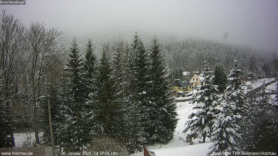 Webcam Holzhau am 26.01.2023 in Holzhau (Erzgebirge)