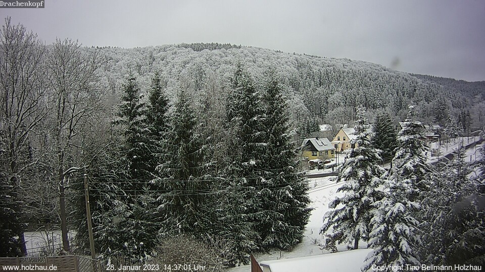 Webcam Holzhau am 28.01.2023 in Holzhau (Erzgebirge)