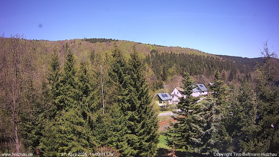 Webcam: Wetter Holzhau 27.04.2025 Webcam Holzhau am 27.04.2025 in Holzhau (Erzgebirge)
